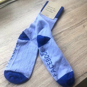 Women's/ Unisex Facebook Purple Socks